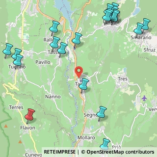 Mappa Via IV Novembre 19 - Taio, 38012 Taio TN, Italia (3.104)