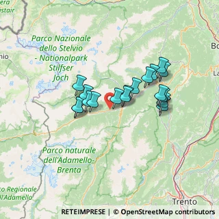 Mappa Via Pietro Bernardelli, 38020 Commezzadura TN, Italia (10.83056)