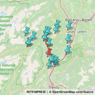 Mappa Via Silvio Vois, 38012 Taio TN, Italia (11.58632)