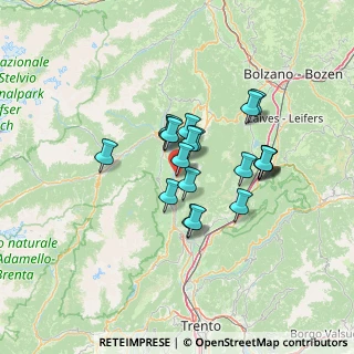 Mappa Via Silvio Vois, 38012 Taio TN, Italia (10.153)