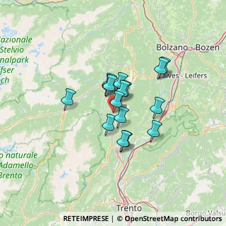 Mappa Via Desiderio Reich, 38012 Taio TN, Italia (8.77063)