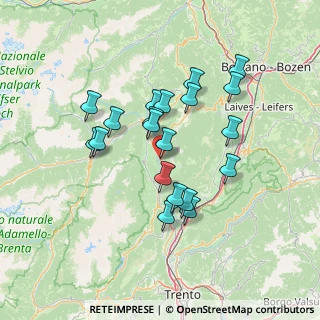 Mappa Via Desiderio Reich, 38012 Taio TN, Italia (12.1005)