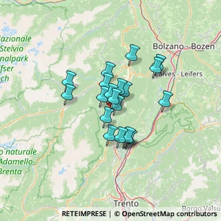 Mappa Via Desiderio Reich, 38012 Taio TN, Italia (9.3945)