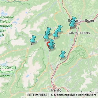 Mappa Via Desiderio Reich, 38012 Taio TN, Italia (10.92455)