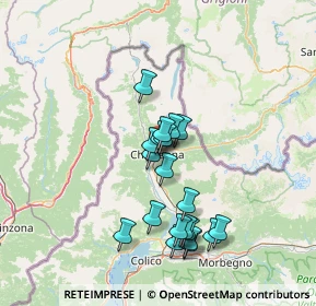 Mappa 23022 Chiavenna SO, Italia (12.2225)