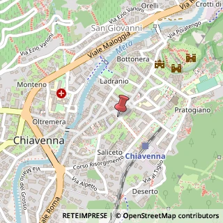 Mappa Piazza Giovanni Bertacchi, 5, 23022 Chiavenna, Sondrio (Lombardia)