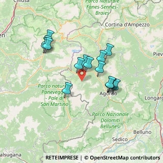 Mappa Località Pian de Sabion, 32020 Canale D'agordo BL, Italia (12.03133)