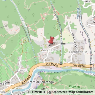 Mappa Via San Carlo, 4, 23029 Villa di Chiavenna, Sondrio (Lombardia)
