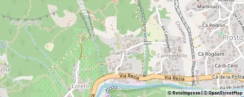Mappa Villa di Chiavenna