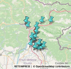Mappa Via Borgo Rozza, 33010 Venzone UD, Italia (10.0245)