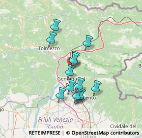 Mappa Via Borgo Rozza, 33010 Venzone UD, Italia (11.14154)