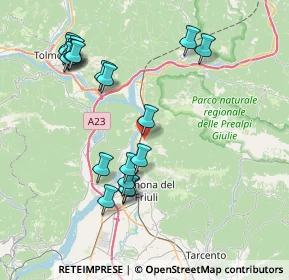 Mappa Via Borgo Rozza, 33010 Venzone UD, Italia (8.25053)