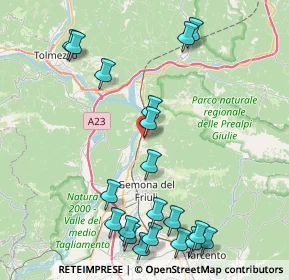 Mappa Via Borgo Rozza, 33010 Venzone UD, Italia (9.9115)