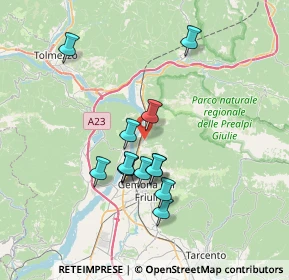 Mappa Via Borgo Rozza, 33010 Venzone UD, Italia (6.10385)