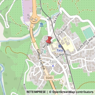 Mappa Via Predaia, 11, 38012 Taio, Trento (Trentino-Alto Adige)