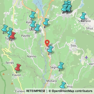 Mappa Via 4 Novembre, 38012 Taio TN, Italia (3.099)