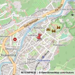 Mappa Via Francesco e Giovanni Dolzino, 2, 23022 Chiavenna, Sondrio (Lombardia)