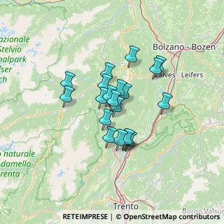 Mappa Via delle Albere, 38012 Taio TN, Italia (9.3965)