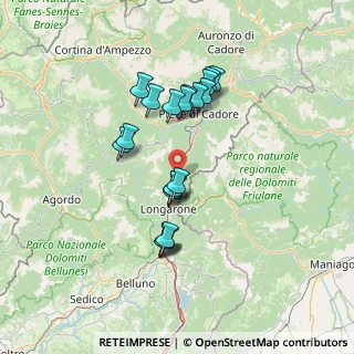 Mappa 32010 Ospitale di Cadore BL, Italia (11.907)