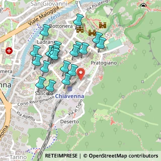 Mappa Via Principe Amedeo, 23022 Chiavenna SO, Italia (0.2225)