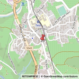 Mappa Viale del Lavoro, 9, 38012 Taio, Trento (Trentino-Alto Adige)