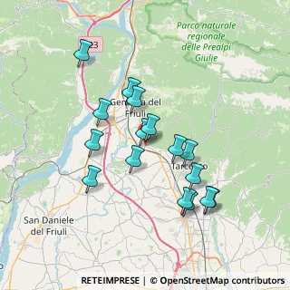 Mappa Via Luigi Menis, 33011 Artegna UD, Italia (6.49938)