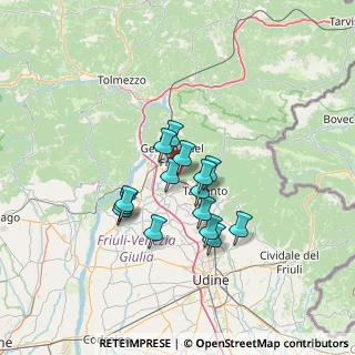 Mappa Via Luigi Menis, 33011 Artegna UD, Italia (9.818)