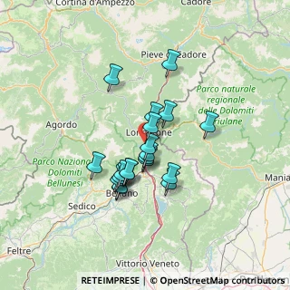Mappa Via S. Martin, 32013 Fortogna BL, Italia (10.3495)