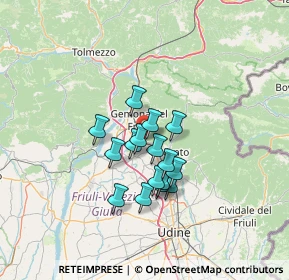 Mappa 33011 Artegna UD, Italia (9.57563)