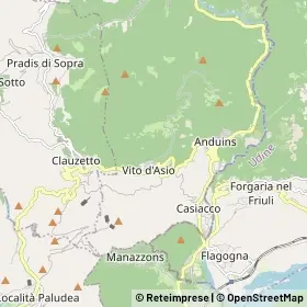 Mappa Vito d'Asio