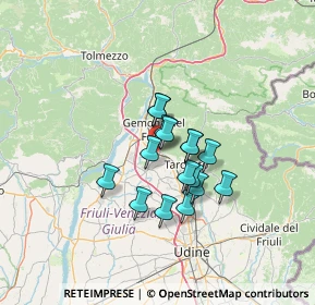 Mappa Via Vicenza, 33011 Artegna UD, Italia (8.88625)