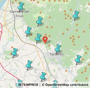 Mappa Borgo Bocon, 33010 Magnano In Riviera UD, Italia (5.96857)