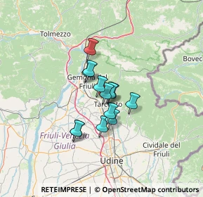 Mappa Borgo Bocon, 33010 Magnano In Riviera UD, Italia (8.06923)
