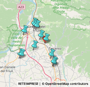 Mappa Piazza Ferdinando Urli, 33010 Magnano in Riviera UD, Italia (6.27)