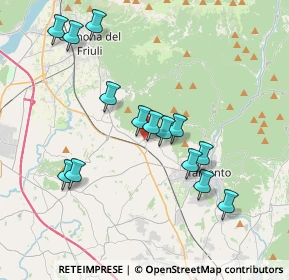 Mappa Piazza Ferdinando Urli, 33010 Magnano in Riviera UD, Italia (3.64929)