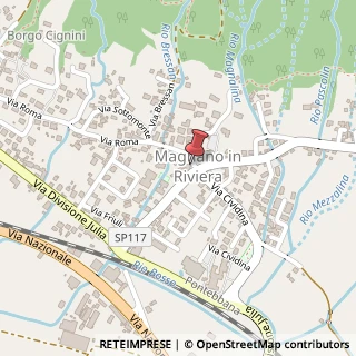 Mappa Via G. Marconi, 6, 33010 Magnano in Riviera, Udine (Friuli-Venezia Giulia)