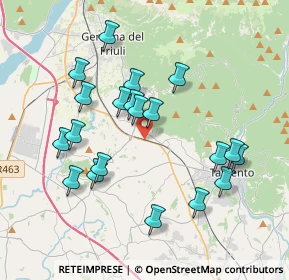 Mappa Via della Stazione, 33010 Magnano In Riviera UD, Italia (3.6585)