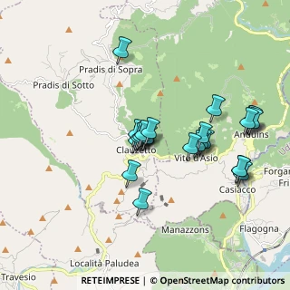 Mappa Via del Sole, 33090 Clauzetto PN, Italia (1.59583)