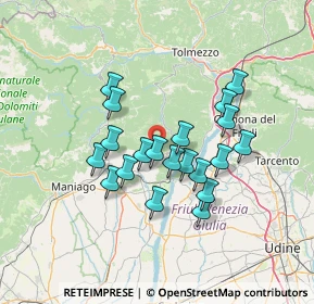 Mappa Via del Sole, 33090 Clauzetto PN, Italia (11.2945)