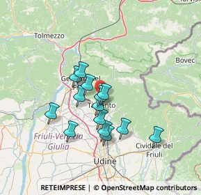 Mappa Via Gaspar, 33017 Tarcento UD, Italia (10.83857)