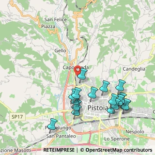 Mappa Via delle Molina di Gora, 51100 Pistoia PT, Italia (2.35176)