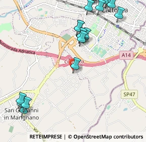 Mappa Via Vivare, 47842 San Giovanni in Marignano RN, Italia (1.4215)