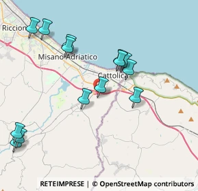 Mappa Via Vivare, 47842 San Giovanni in Marignano RN, Italia (4.33571)