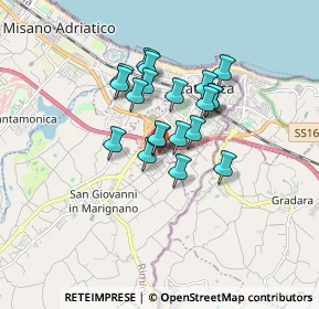 Mappa Via Vivare, 47842 San Giovanni in Marignano RN, Italia (1.2335)