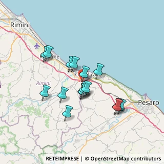 Mappa Via Ottorino Respighi, 47841 Cattolica RN, Italia (5.99235)