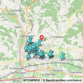 Mappa Via Collegigliato, 51100 Pistoia PT, Italia (1.8165)