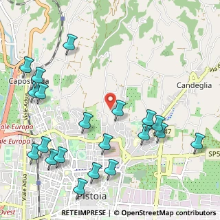 Mappa Via Collegigliato, 51100 Pistoia PT, Italia (1.3745)