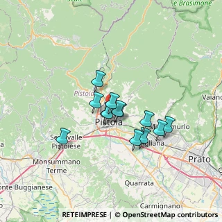Mappa Via Collegigliato, 51100 Pistoia PT, Italia (5.08077)