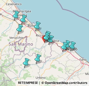 Mappa Via Luigi Galvani, 47843 Misano Adriatico RN, Italia (14.37083)