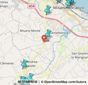 Mappa Via Luigi Galvani, 47843 Misano Adriatico RN, Italia (3.76471)